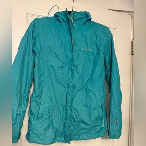 Columbia Aqua Blue Windbreaker